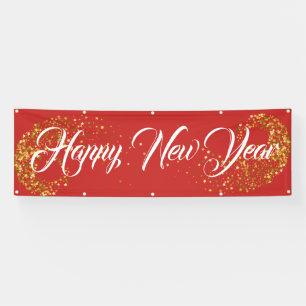 Indoor Outdoor Custom Banner-Happy New Year Banner