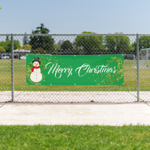 Indoor Outdoor Custom Banner-Merry Christmas Banner