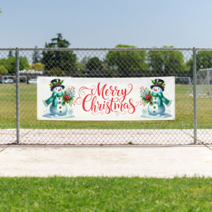 Indoor Outdoor Custom Banner-Merry Christmas Banner