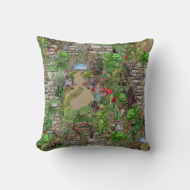 Indoor, Outdoor Nature in Bloom Cushion (Front)