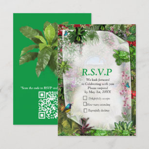 Indoor, Outdoor Nature in Bloom RSVP Card