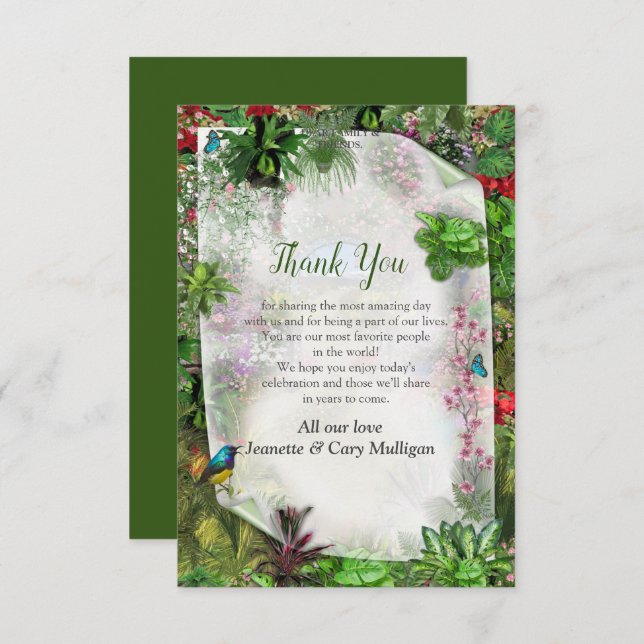 Indoor, Outdoor Nature in Bloom RSVP Card (Front/Back)