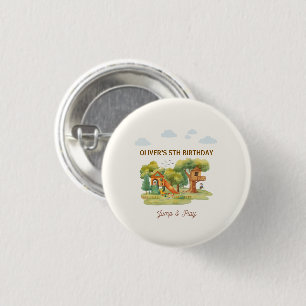 Indoor playground birthday party 3 cm round badge
