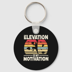 Indoor Rock Climbing Elevation Is My Motivation Key Ring