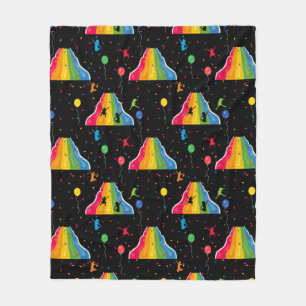 Indoor Slide Park Kids Playground  Fleece Blanket