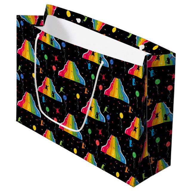 Indoor Slide Park Kids Playground  Large Gift Bag (Front Angled)
