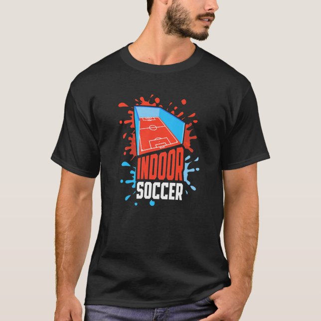 Indoor Soccer Player Team  Training T-Shirt (Front)