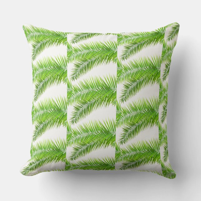 Indoor Throw Pillow-Palms Cushion (Front)