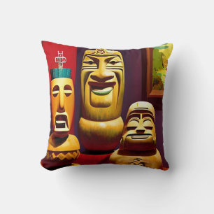 Indoor Tiki Life Ken Gauge Art Cushion