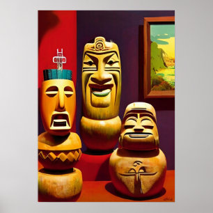 Indoor Tiki Life Ken Gauge Art Poster