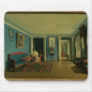 Indoors. Drawing Room with Columned Entresol Mouse Pad