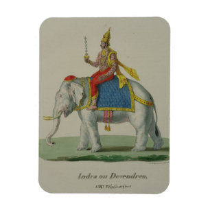 Indra, engraved by Marlet et Cie (colour litho) Magnet