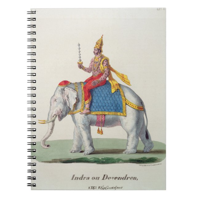 Indra or Devendra, from 'L'Inde francaise...', eng Notebook (Front)
