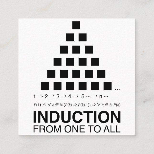INDUCTION SQUARE BUSINESS CARD (Front)