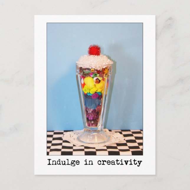 Indulge In Creativity Photography Postcard (Front)