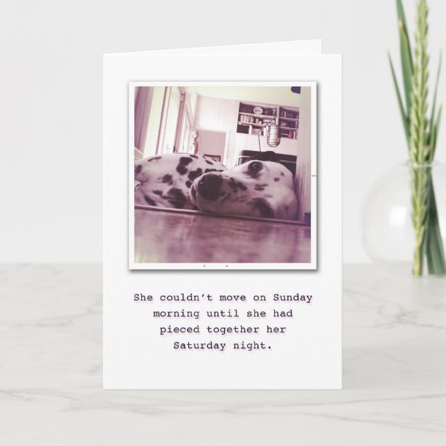 Indulge on your Birthday. Card (Front)