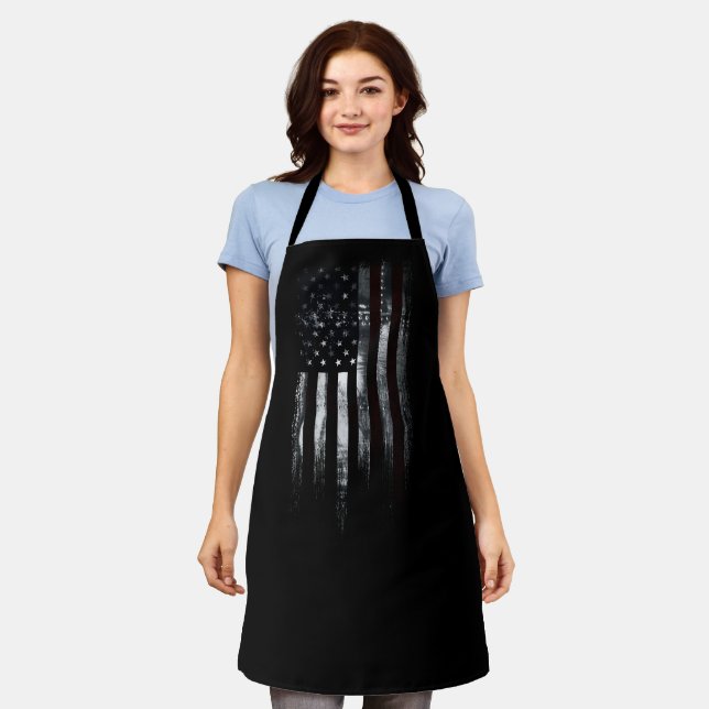 Industrial American Flag Apron (Worn)