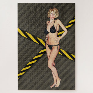 Industrial Bikini Girl Jigsaw Puzzle