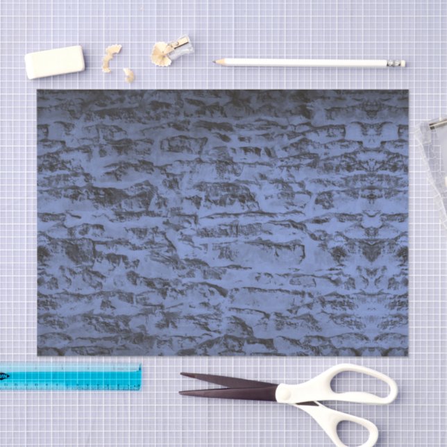 Industrial Blue Rockwall Tissue Paper (Craft)