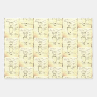 Industrial Bolt Print Wrapping Paper