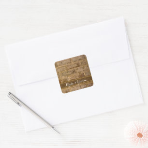 Industrial Chic Bricks Wedding Envelope Seals