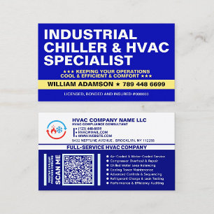 Industrial Chiller Systems Cooling Services   HVAC Business Card