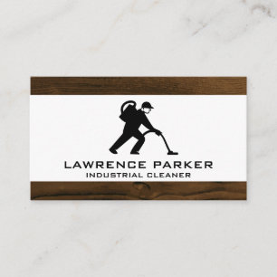 Industrial Cleaner   Wood Trim Business Card