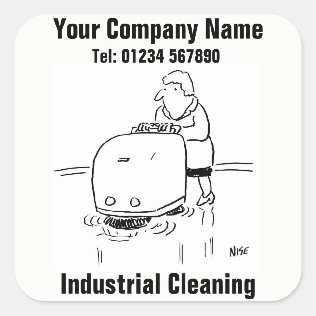 Industrial Cleaning Business stickers (Front)