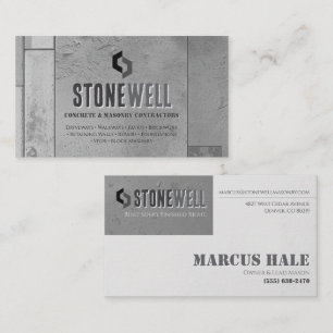 Industrial Concrete Masonry Business Card