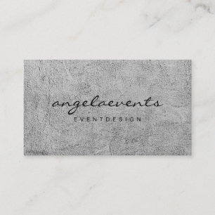 Industrial Concrete Texture Interior Designer Business Card
