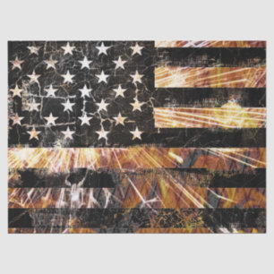 Industrial Construction Flag Sparks Tissue Paper