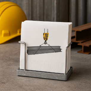 Industrial Crane Hook Lifting Steel Beams Napkin