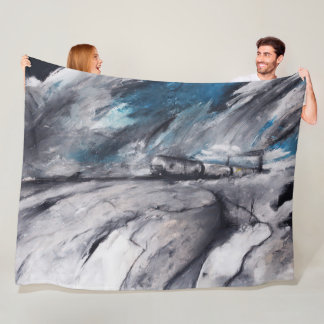Industrial Drift  Fleece Blanket