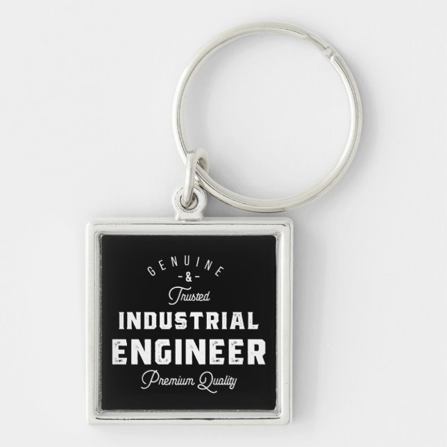 Industrial engineer, cool, engineer, engineering, key ring (Front)