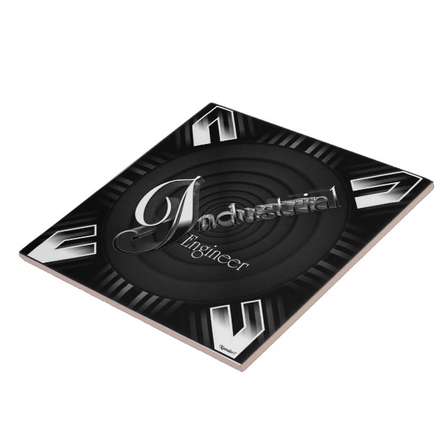Industrial Engineer Deco Flare Ceramic Tile (Side)