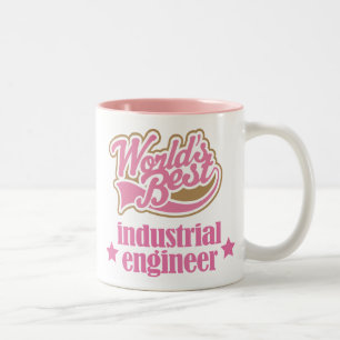 Industrial Engineer Gift (Worlds Best) Two-Tone Coffee Mug