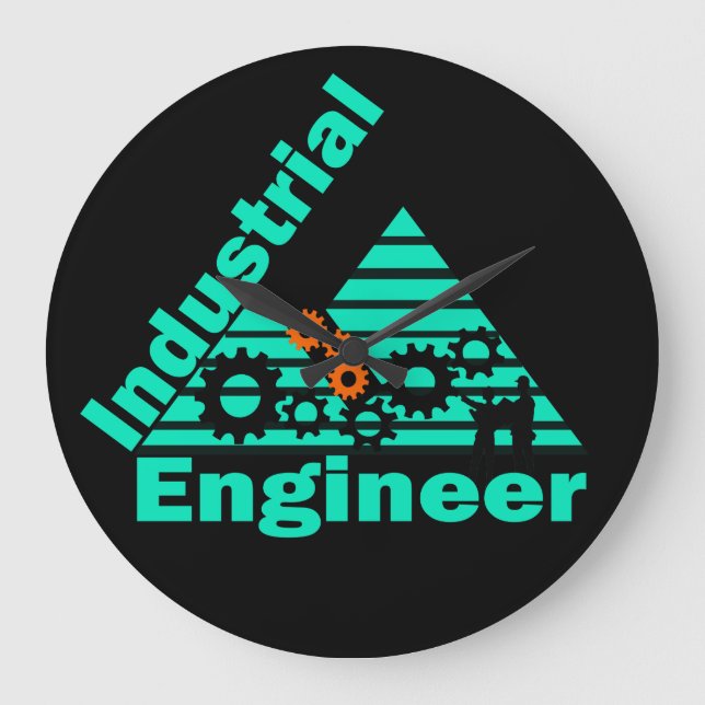 Industrial engineer large clock (Front)