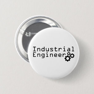 Industrial Engineering Funny Engineer 6 Cm Round Badge