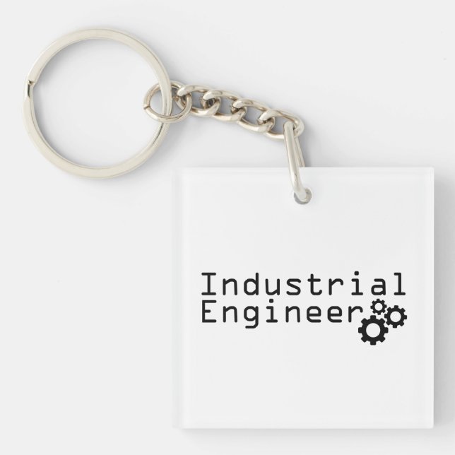 Industrial Engineering Funny Engineer Key Ring (Front)