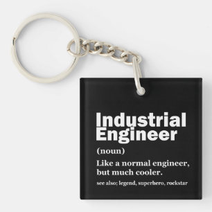 Industrial Engineering Funny Engineer Key Ring