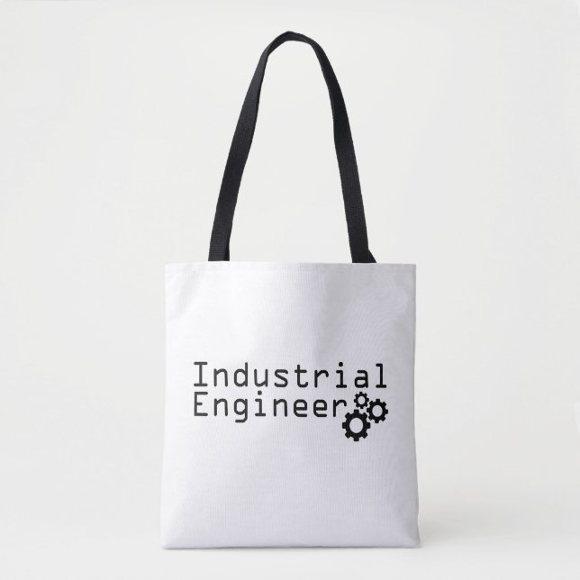 Industrial Engineering Funny Engineer Tote Bag (Front)