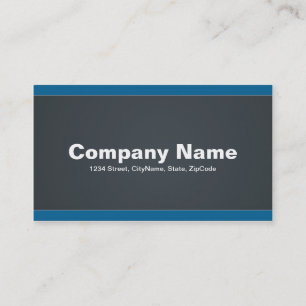 Industrial Grey & Blue Professional Business Cards