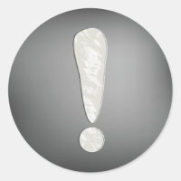 Industrial Grunge Exclamation Mark Symbol