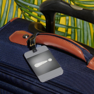Industrial Grunge Exclamation Mark Symbol Luggage Tag