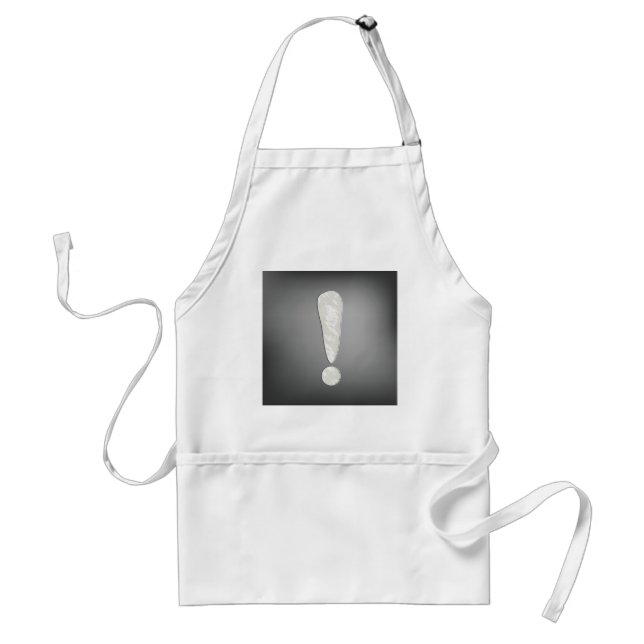Industrial Grunge Exclamation Mark Symbol Standard Apron (Front)