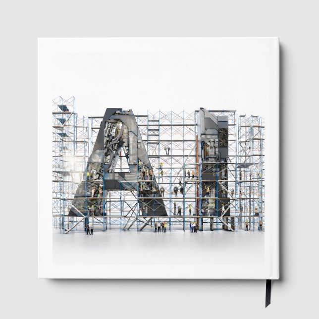 Industrial Letterform – AI Guest Book (Back)
