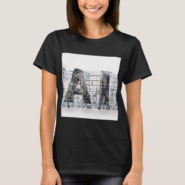 Industrial Letterform – AI T-Shirt (Front)