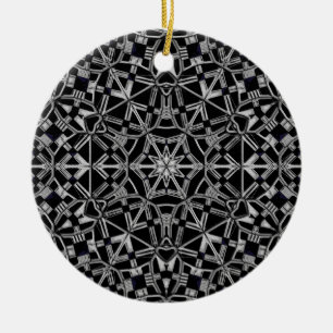 Industrial Mandala Ceramic Ornament