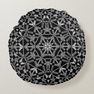 Industrial Mandala  Round Cushion