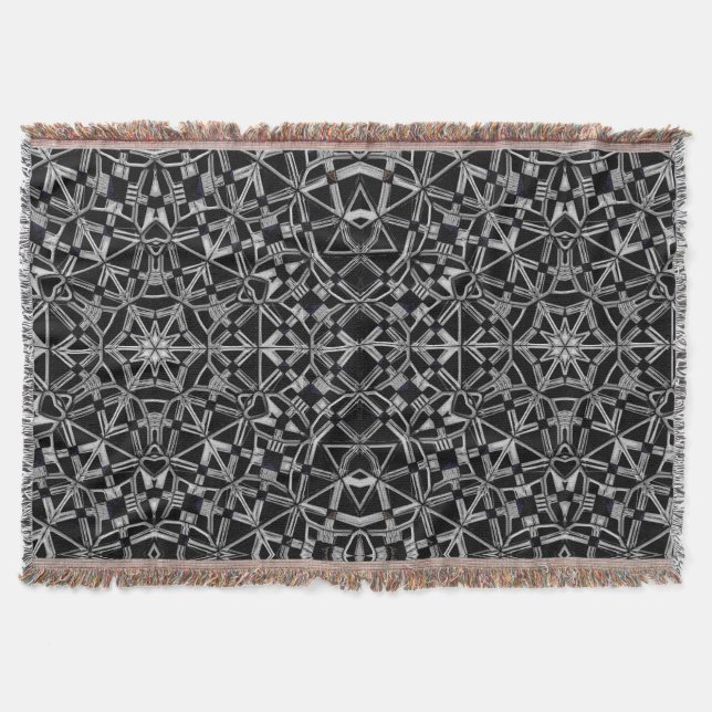 Industrial Mandala  Throw Blanket (Front)